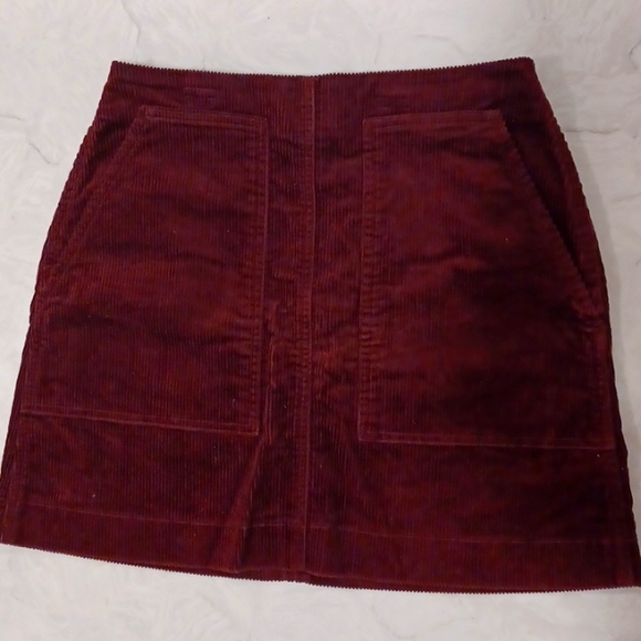 Uniqlo Red Corduroy Skirt - Picture 1 of 5